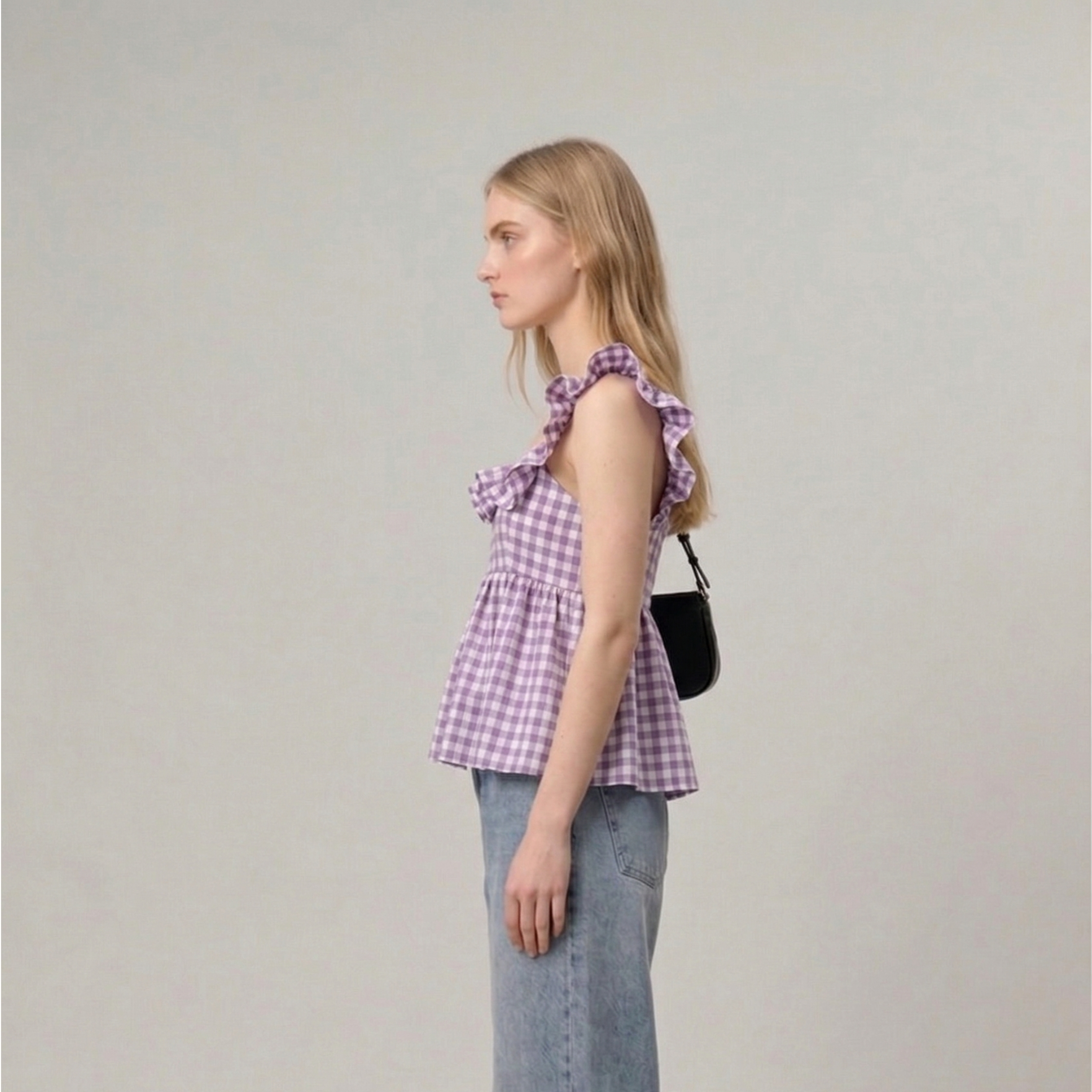 Checkmate Ruffle Cami Top — alternate view